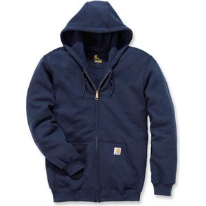 Carhartt Midweight Zip Hooded Sweatshirt New Navy Heren Size