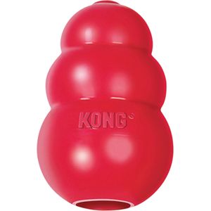 Kong hond Classic rubber medium rood