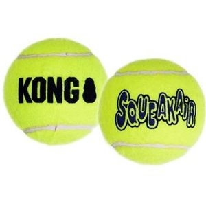 Kong Squeakair tennisbal geel met piep