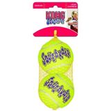 Kong Tennisballen met Pieper L: 2 stuks (Ø 8cm)