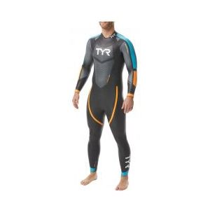 tyr hurricane cat 2 triathlon wetsuit black blue orange
