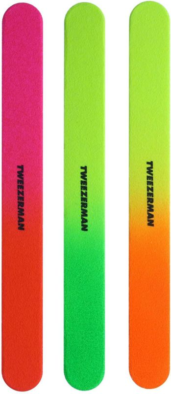 Tweezerman - Neon Filemates - Nagelvijlen - 3 Stuks - Met Doosje