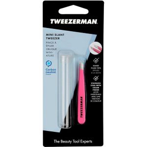 Tweezerman - Mini Pincet - Neon Pink - Handgemaakt