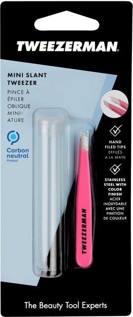 Tweezerman Mini Slant Tweezer Neon Pink 1 st