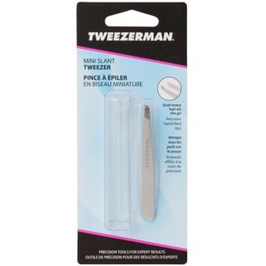 Tweezerman Mini Slant Tweezer CLASSIC STAINLESS STEEL 1 ST