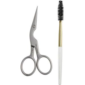 Tweezerman Wenkbrauwschaar Stainless Steel Met Borstel