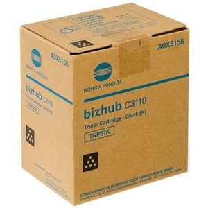 Konica Minolta TNP-51K (A0X5155) toner cartridge zwart (origineel)