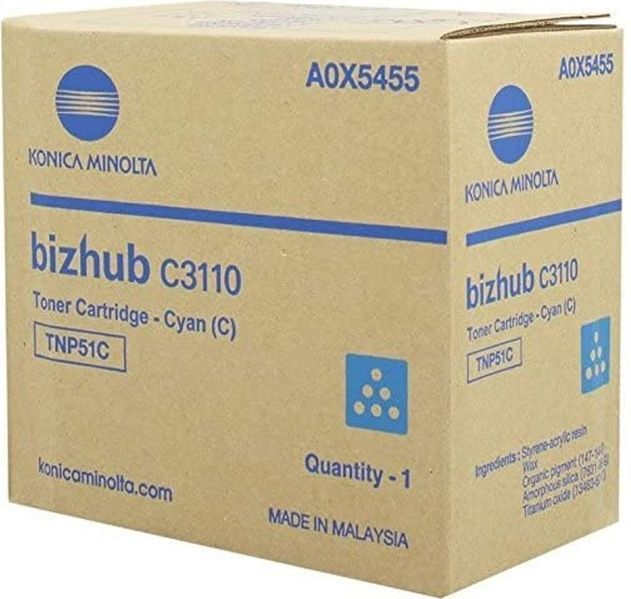 Konica Minolta - TNP-51C - Toner - Cyaan - 5000 pagina's ISO/IEC 19798