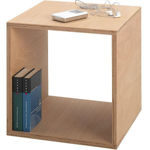 Tojo Bijzettafel CUBE, h x b x d elk 350 mm, beukenmultiplex