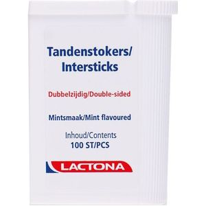 Lactona Tandenstoker - Mintsmaak - 100 stuks