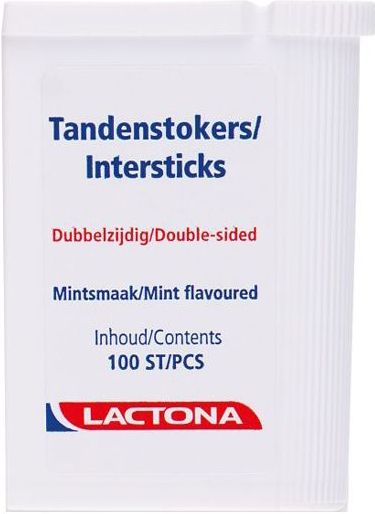 Lactona Tandenstoker - Mintsmaak - 100 stuks