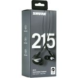 Shure SE215-CL professionele oordopjes met Sound IsolatingTM design, dynamische microdriver en transparante kabel met 3,5 mm jack voor transparant geluid met diepe bassen