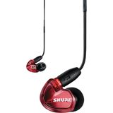 Shure SE535 - In-Ear Monitor - Transparant Rood - Drie Microdrivers per Kant