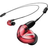 Shure SE535 - In-Ear Monitor - Transparant Rood - Drie Microdrivers per Kant