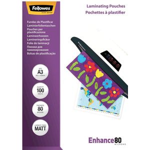 Fellowes lamineerhoes Enhance80 ft A3, 160 micron (2 x 80 micron), pak van 100 stuks, mat