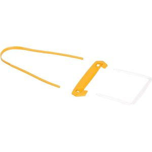 Bankers Box archiefbinder tube clip 3delig geel-wit 100 stuks