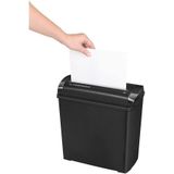 Fellowes P-25S - Papierversnipperaar - P1 Stroken - 5 vel - voor thuis - Zwart