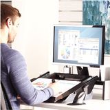 Fellowes Dokumentenhalter EasyGlide flexibel A3 quer Stahl schwarz/gra