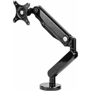 Enkele monitorarm monitorhouder Fellowes Platinum serie zwart tot 9 kg en 30''