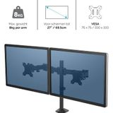Dual Monitorarm Fellowes Reflex, bis 32" Breite, VESA, dreh-/schwenk-/neigbar, höhen- & tiefenverstellbar, schwarz