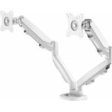 Dual Monitorarm Fellowes Eppa™, bis 39" Gesamtbreite, VESA, dreh-/schwenk-/neig-/höhenverstellbar, weiß