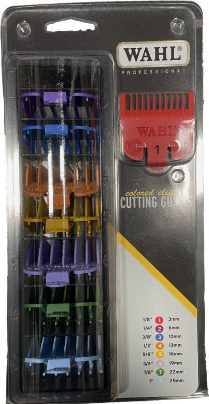Wahl - Opzetkam Set - Gekleurd - 3-25mm - 8 Stuks