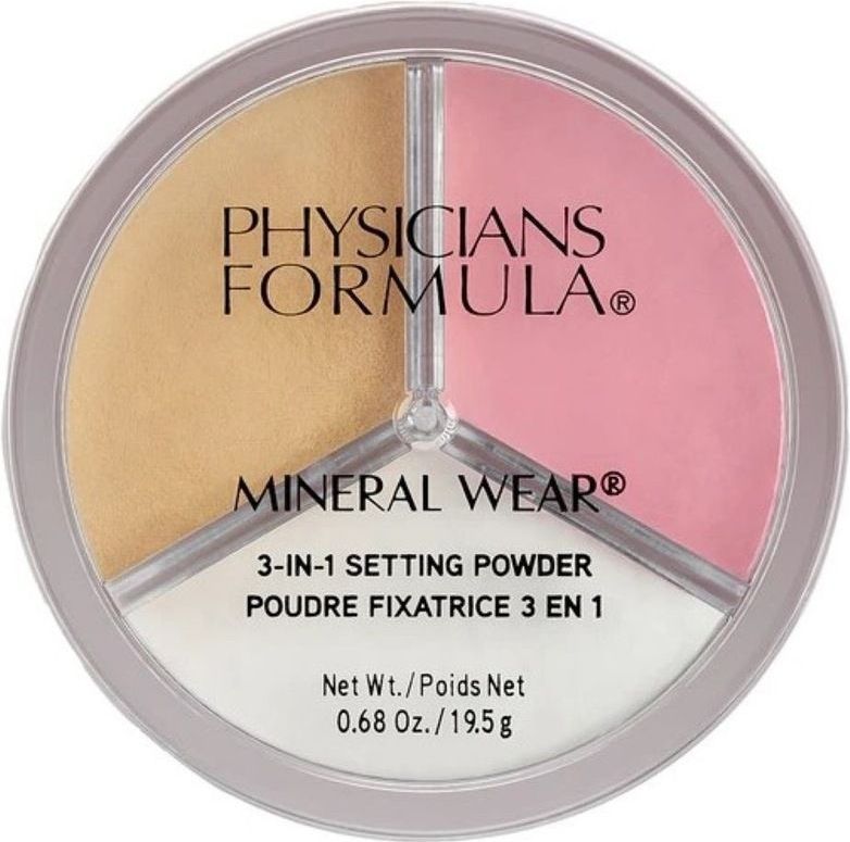 Physicians Formula - Mineral Wear - Setting Powder - Doorschijnend - 3-in-1