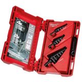 Milwaukee - Stappenboorset 3-Delig - Inhoud: 4-12 mm / 1,4-20 mm / 6-35 mm - Staal - Zwarte Oxidecoating