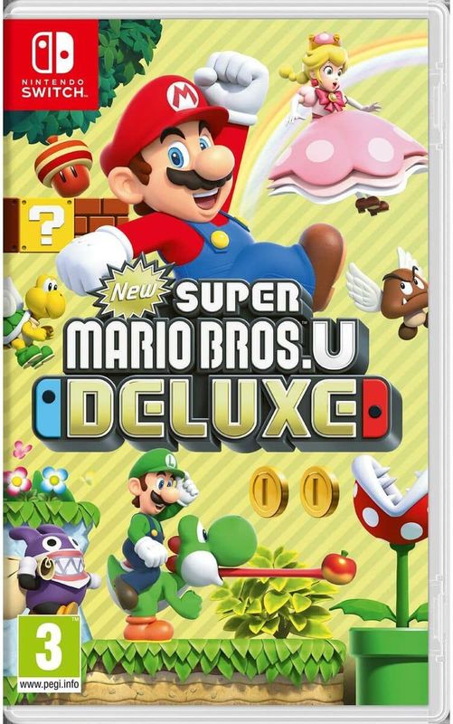 Nintendo - Switch - Super Mario Bros U Deluxe - Game - Tot 4 Spelers - 2.5 GB