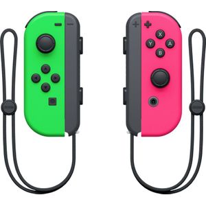Nintendo 2x Joy-Con Gamepad Nintendo Switch Neon-pink, Neon-groen