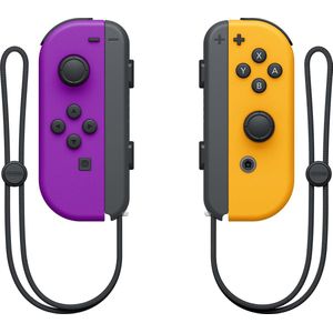 Nintendo Switch Joy-Con Controller Paar - Neon Lila en Neon Oranje