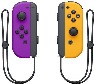 Nintendo Switch Joy-Con Controller Paar - Neon Lila en Neon Oranje