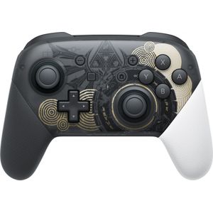 Nintendo Switch Pro Controller Legend of Zelda: Tranen van het Koninkrijk (Switch), Controller, Grijs, Zwart