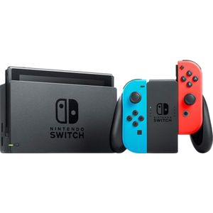 Nintendo Switch 32GB [nieuwe editie 2019 incl. controller roodblauw] zwart