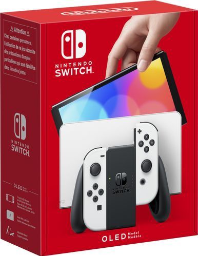 Nintendo Switch OLED - Wit - 7 Inch Scherm - Brede Verstelbare Standaard