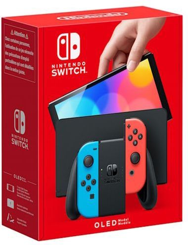 Nintendo Switch OLED Rood/Blauw - 7 Inch Scherm - Brede Standaard