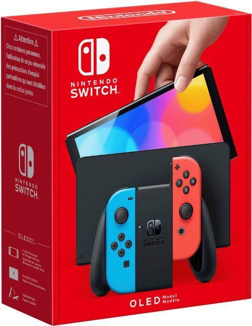Nintendo Switch OLED Blau Rot