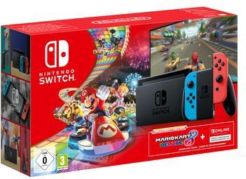 Nintendo Switch - Console - Rood/Blauw - Mario Kart 8 Deluxe Bundel