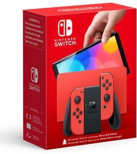 Nintendo Switch OLED - Mario Editie - Rood