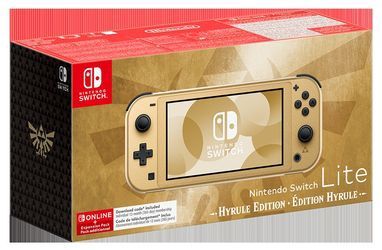 Nintendo Switch Lite Hyrule Edition Hylian Crest Nintendo Switch Online + Uitbreidingspakket