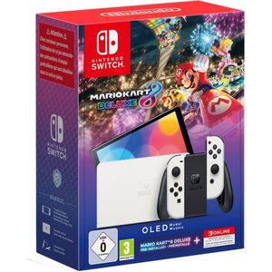Nintendo Switch OLED - Model + Mario Kart 8 Deluxe + 12 maanden Nintendo Switch online