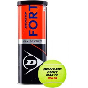 Dunlop fort max tp knltb tennisbal 3 stuks in de kleur geel.