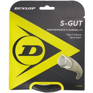 Tennissnaar Dunlop S-Gut Black 1,25mm/12m