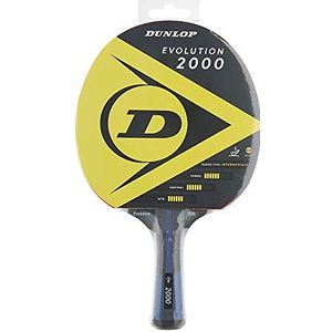 Dunlop Sports Evolution 2000 tafeltennisbatjes, ITTF gecertificeerd TT racket, perfect voor gevorderde spelers, zwart, eenheidsmaat