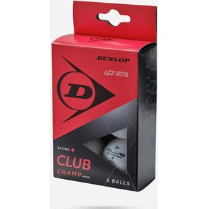 Dunlop TT BL 40+ Club Champ 6 Box Tafeltennisballetjes - Wit