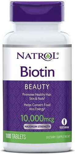Natrol - Biotine 10000mcg - Multivitaminen - 100 Tabletten