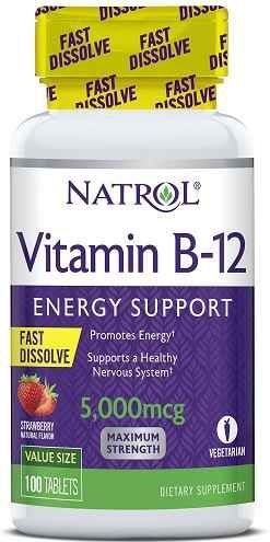 Natrol - Vitamine B-12 - 5000mcg - 100 Tabletten