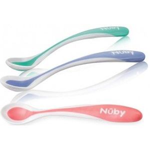 Nuby - Warmtegevoelige Lepel - Zacht - 2stk