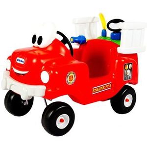 Little Tikes Cozy Coupe Brandweerwagen met Waterspuit Loopauto - Rood
