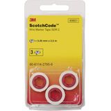 3M - Scotchcode - Kabelmarkeerder - Wit - Geel - Navulrollen 80-6114-2794-1 - 7500 Markeringen